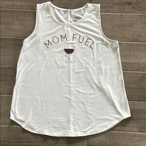 Apt. 9 White 'Mom Fuel' Tank Top
